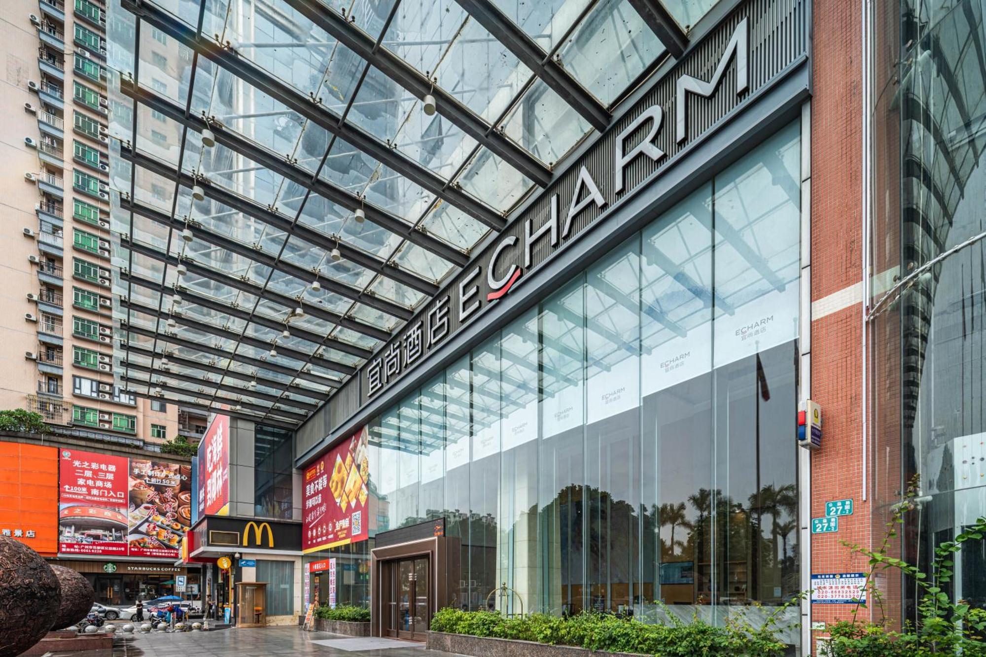 Echarm International Hotel Guangzhou Baiyun International Airport Huadu Plaza Branch - Free Deliver Service To Guangzhou Baiyun International Airport & Free Deliver Service To Canton Fair Complex During Canton Fair Period ภายนอก รูปภาพ